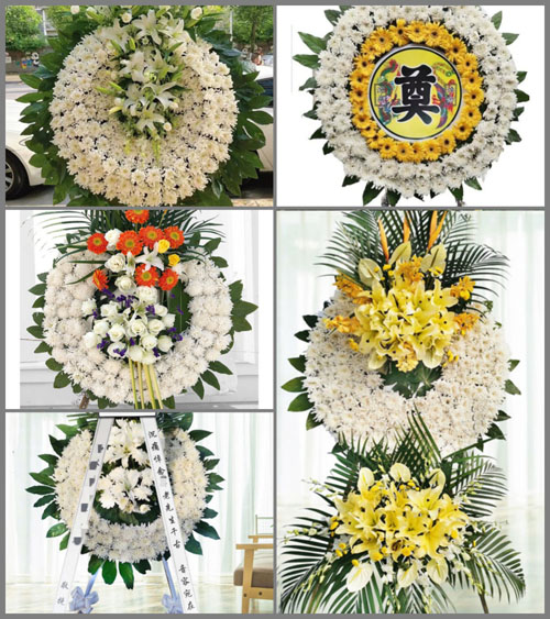 湖北襄阳市老河口市竹林桥镇竹谢营村花圈速递
